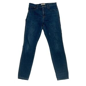 Madewell 10” High Rise Distressed Skinny Jeans Size 28 Women’s